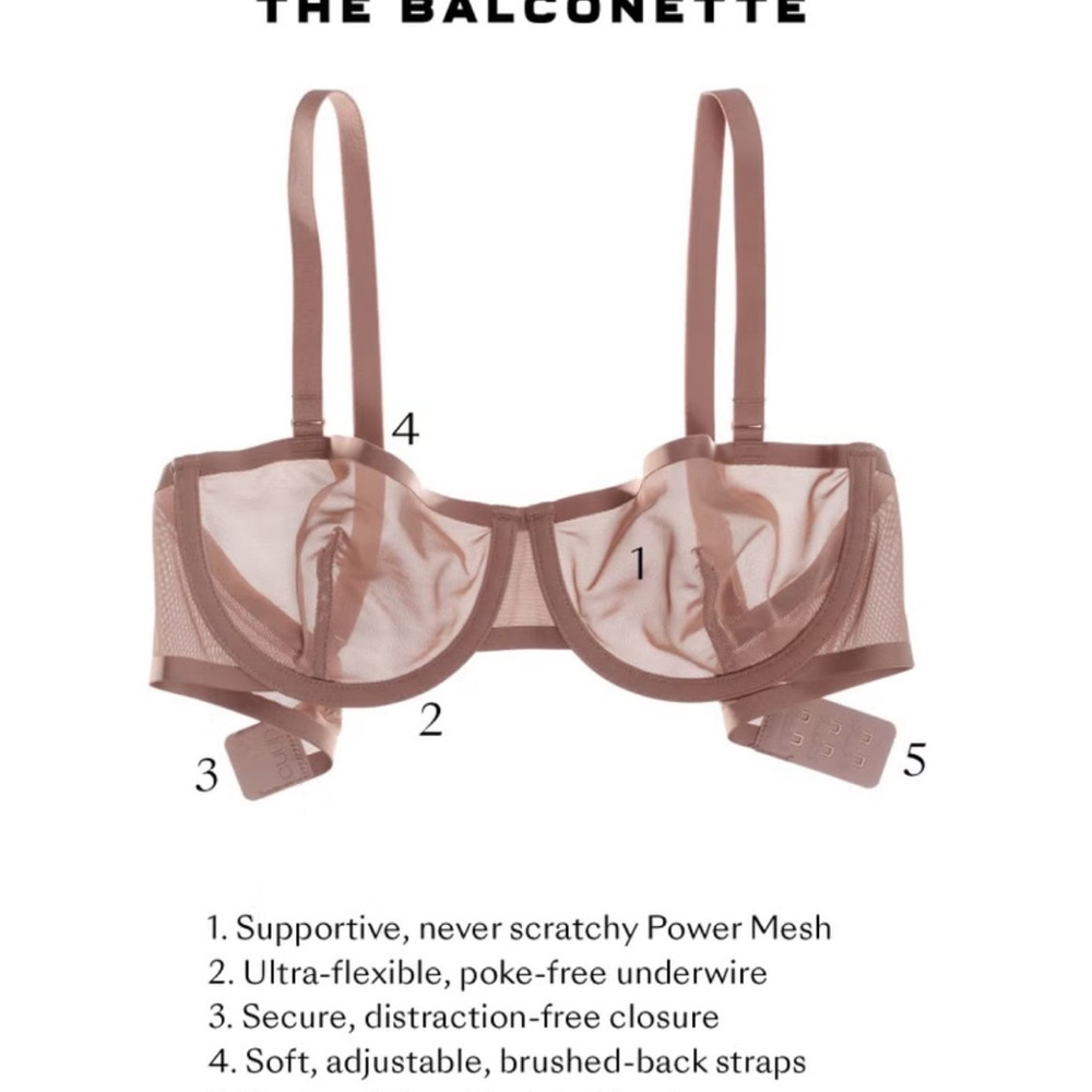 CUUP Balconette Bra with Adjustable Straps - Picture 5 of 6